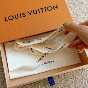BRAND NEW LOUIS VUITTON BOX, RIBBON, ETC.